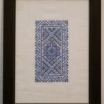 Uramljena slika - bordura, ručni vez