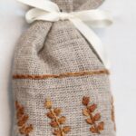 Vrećica lavande braon vez