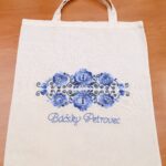 Platnena ručno vezena torba sa slovačkim motivom 2.